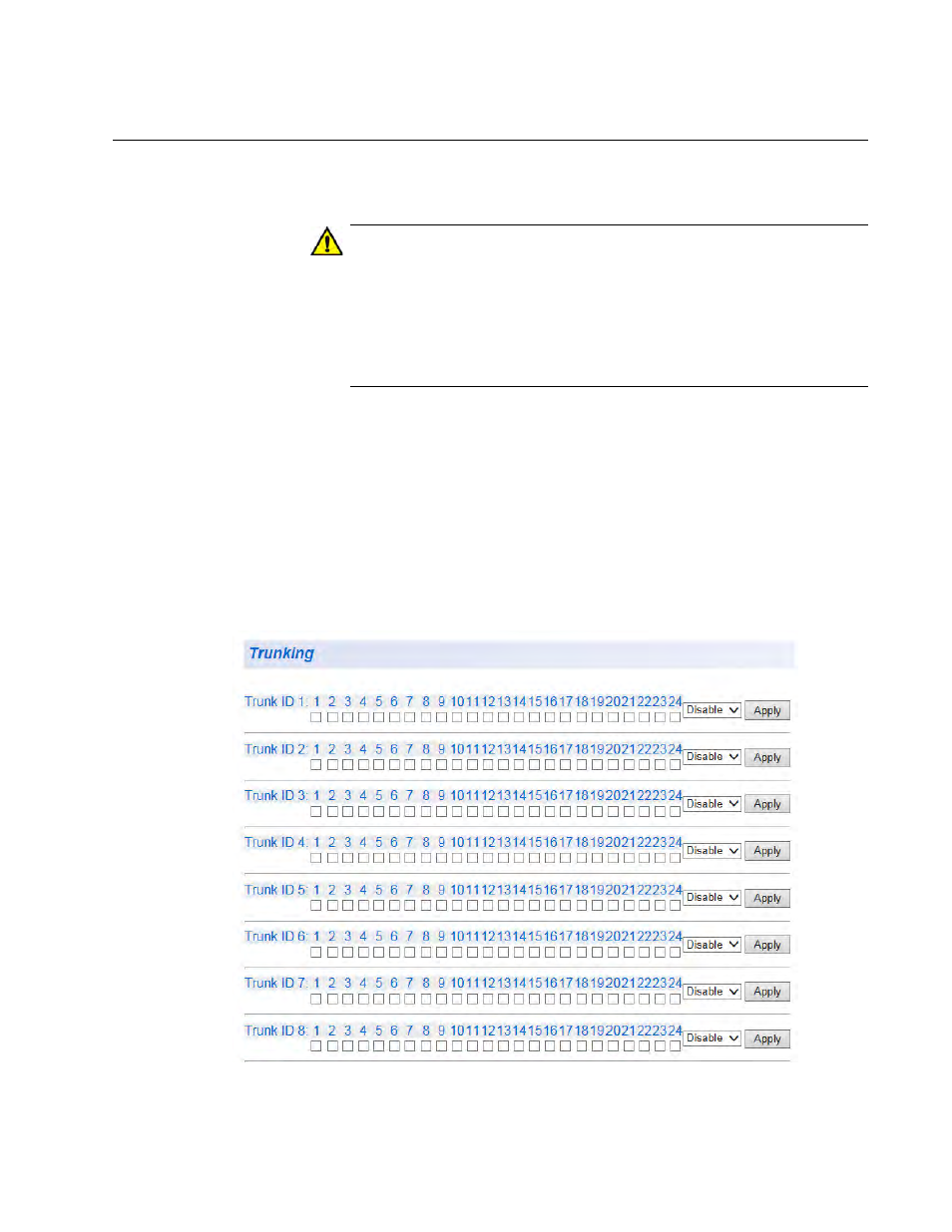 Create a port trunk | Allied Telesis AT-GS950/24 User Manual | Page 103 / 404