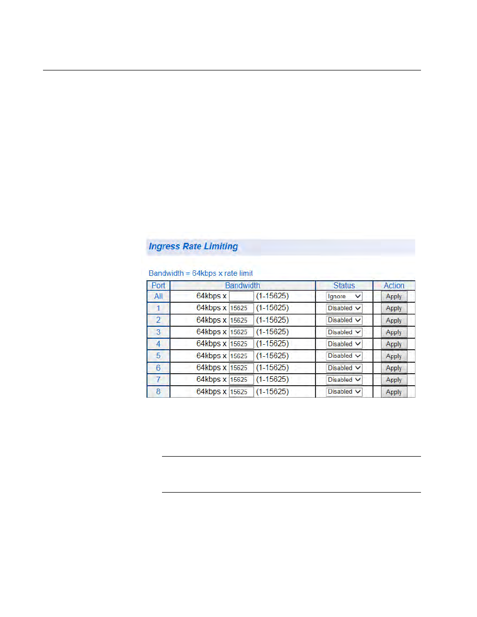 Ingress rate limiting | Allied Telesis AT-GS950/24 User Manual | Page 154 / 404
