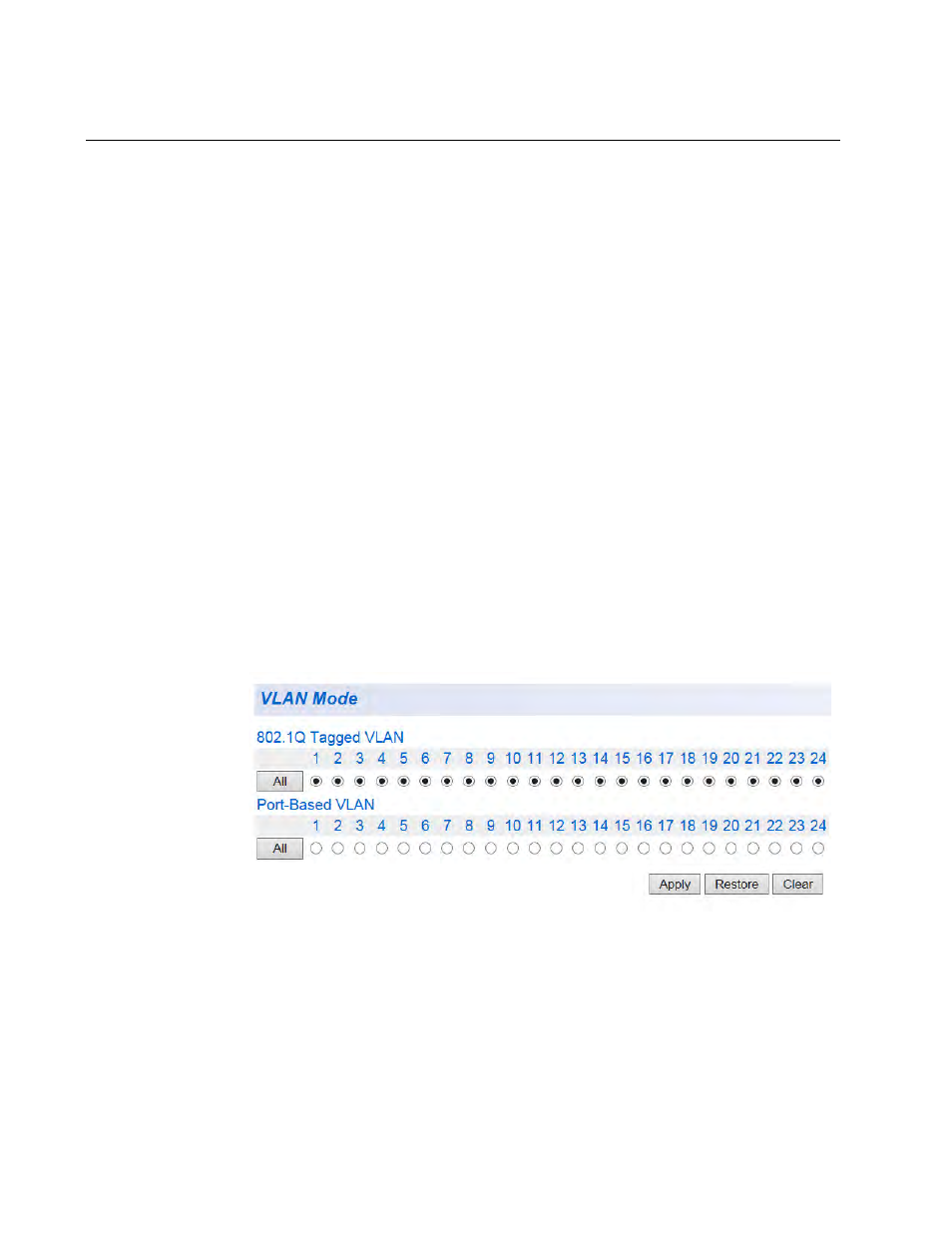 Assign ports to a vlan mode | Allied Telesis AT-GS950/24 User Manual | Page 164 / 404