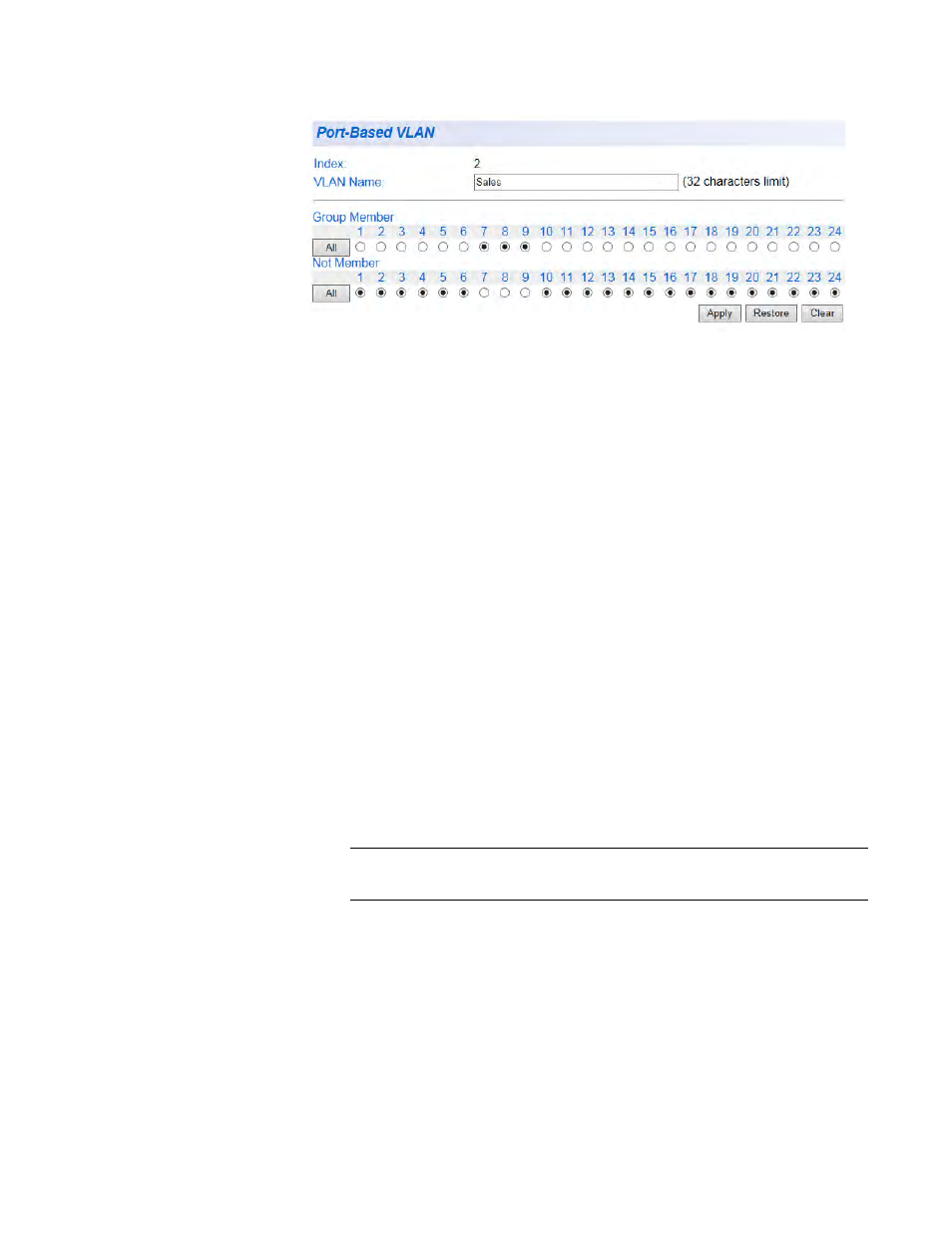 Delete a port- based vlan, Delete a port-based vlan | Allied Telesis AT-GS950/24 User Manual | Page 175 / 404