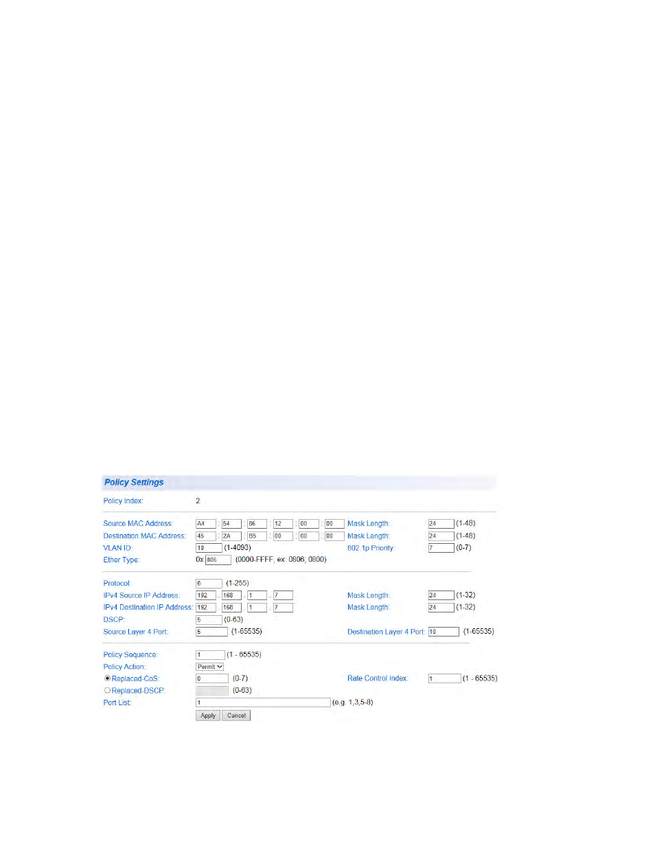 Modify a policy | Allied Telesis AT-GS950/24 User Manual | Page 248 / 404