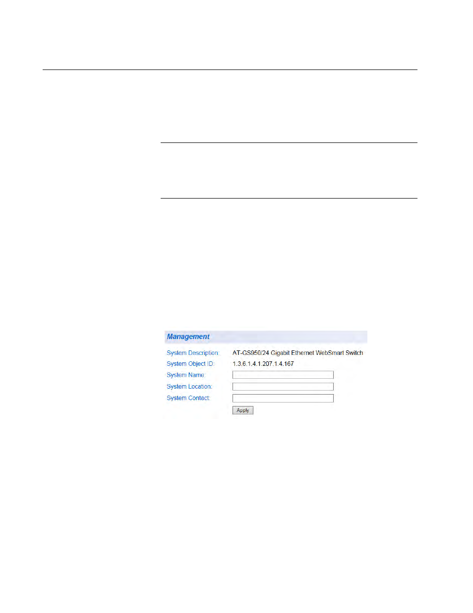 System management information | Allied Telesis AT-GS950/24 User Manual | Page 30 / 404