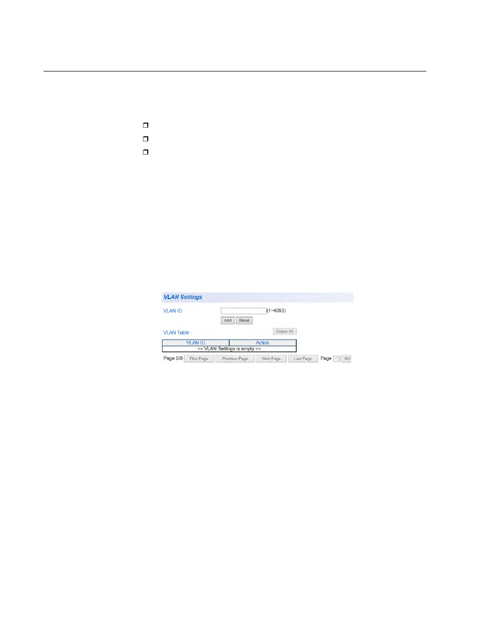 Vlan setting, Creating a vlan | Allied Telesis AT-GS950/24 User Manual | Page 306 / 404