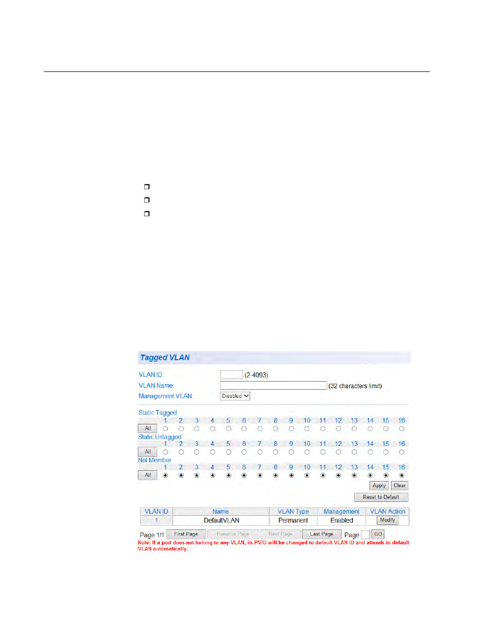 Tagged vlan configuration, Create a tagged vlan | Allied Telesis AT-GS950/16 User Manual | Page 166 / 404