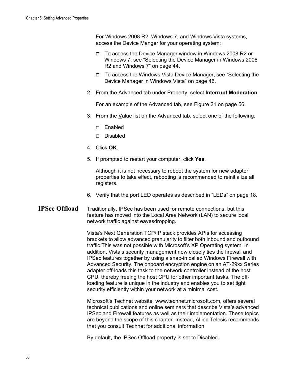 Ipsec offload | Allied Telesis AT-2972T/2 User Manual | Page 60 / 140
