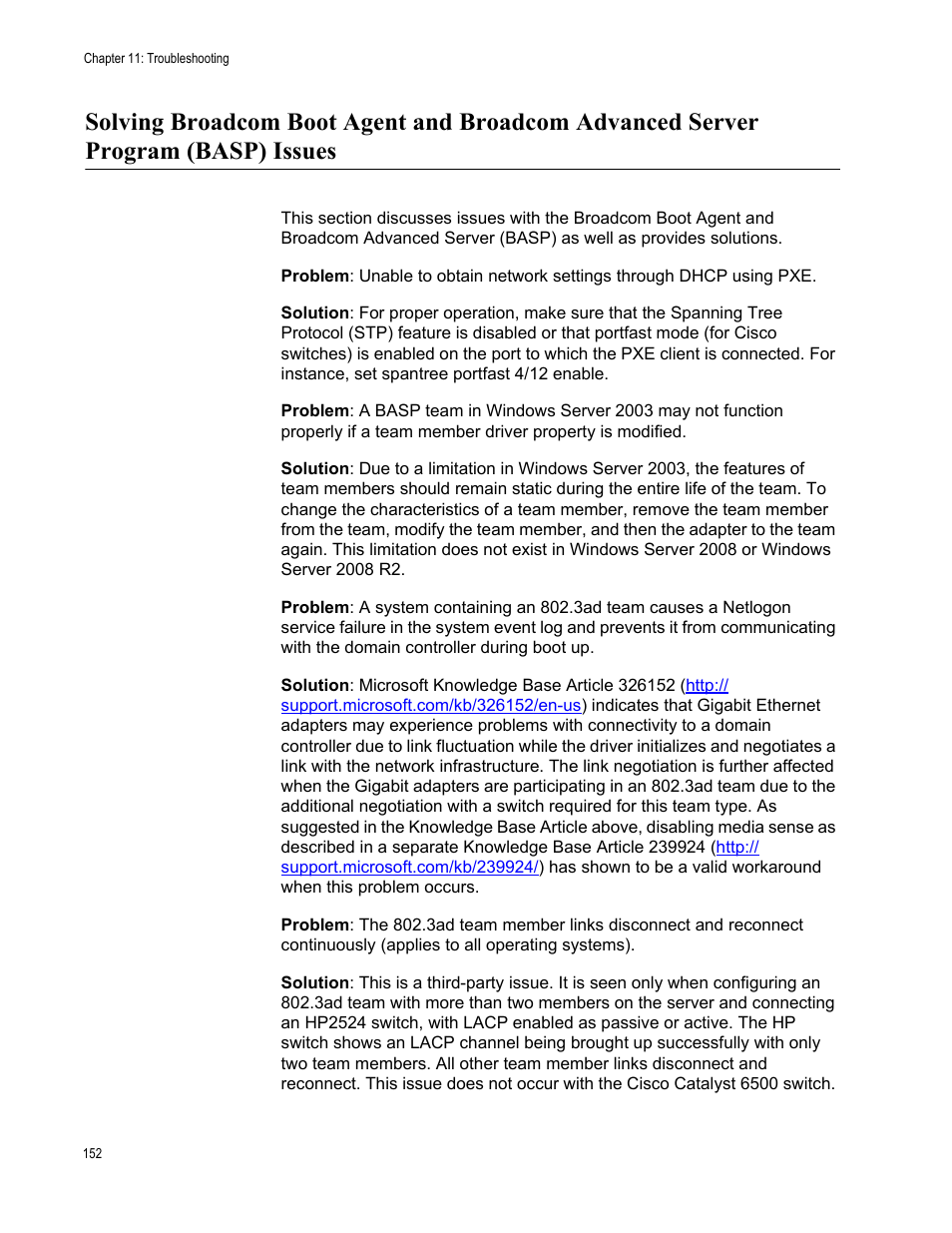 Allied Telesis NetExtreme II Adapters User Manual | Page 152 / 178