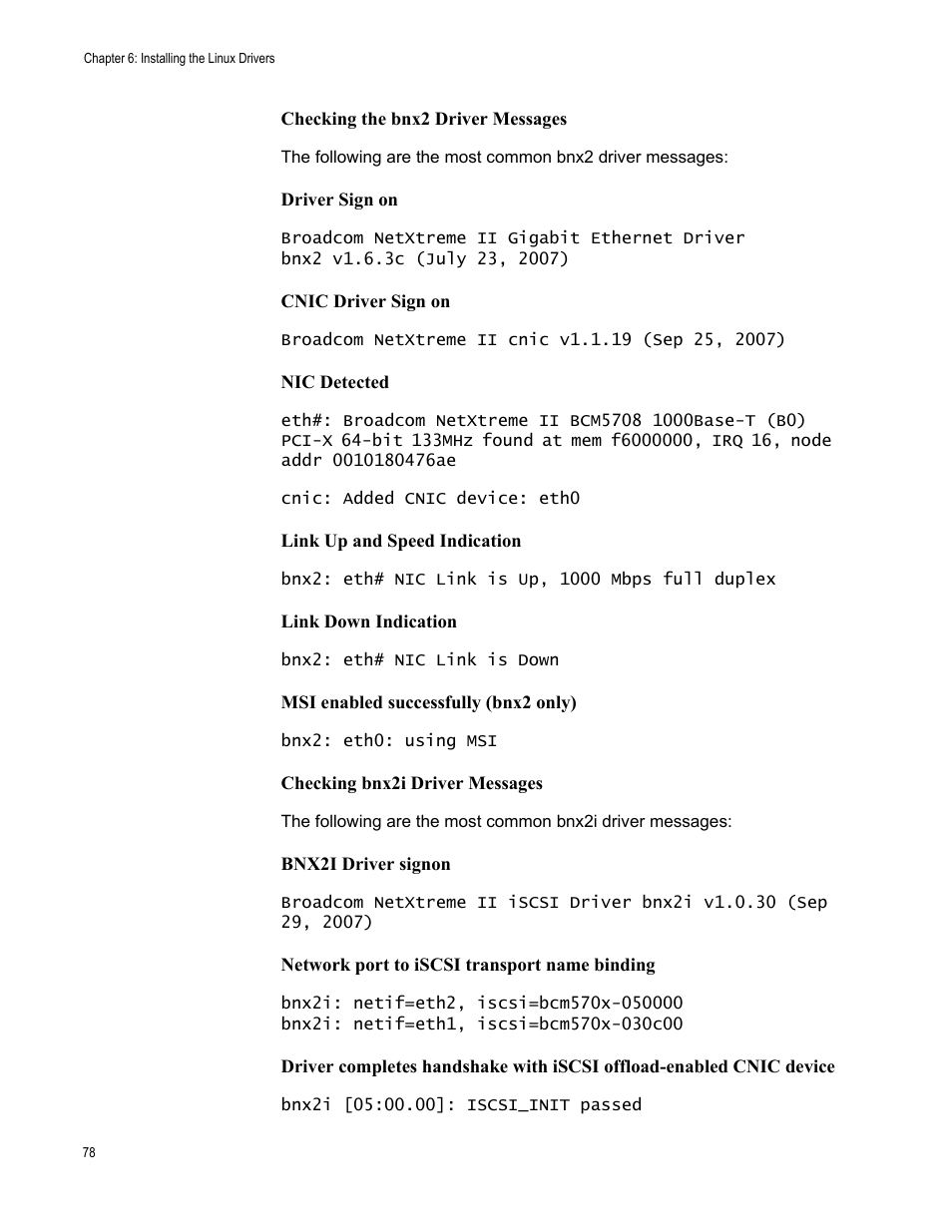 Allied Telesis NetExtreme II Adapters User Manual | Page 78 / 178