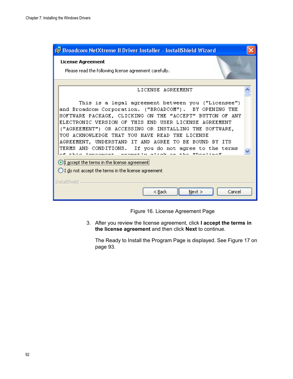 Allied Telesis NetExtreme II Adapters User Manual | Page 92 / 178