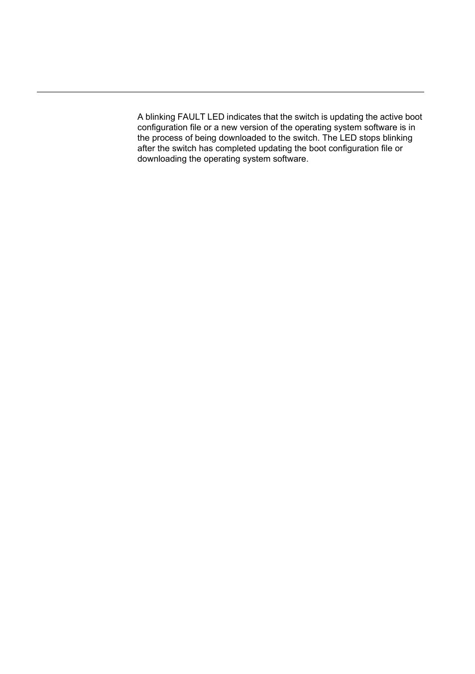 System fault led is blinking | Allied Telesis x610 Series Layer 3 User Manual | Page 108 / 120