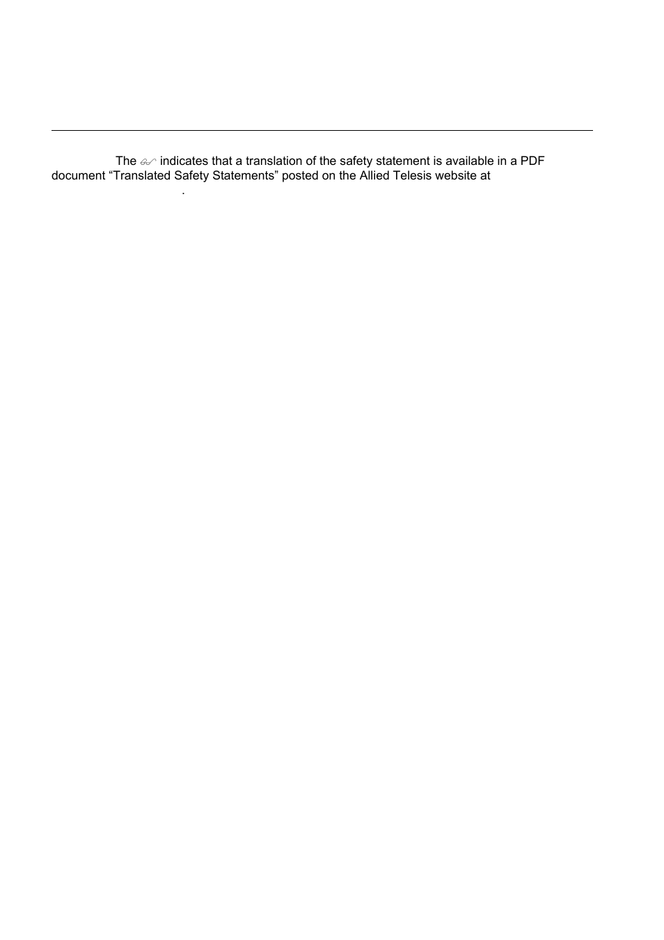 Translated safety statements | Allied Telesis x610 Series Layer 3 User Manual | Page 4 / 120