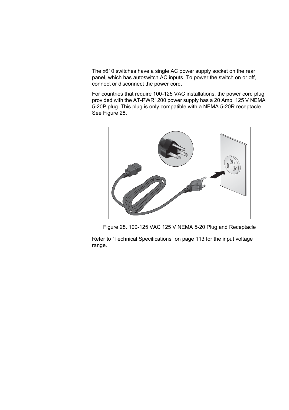 Ac power connector, Figure 29. back-to-back topology (x610 switches) | Allied Telesis x610 Series Layer 3 User Manual | Page 53 / 120