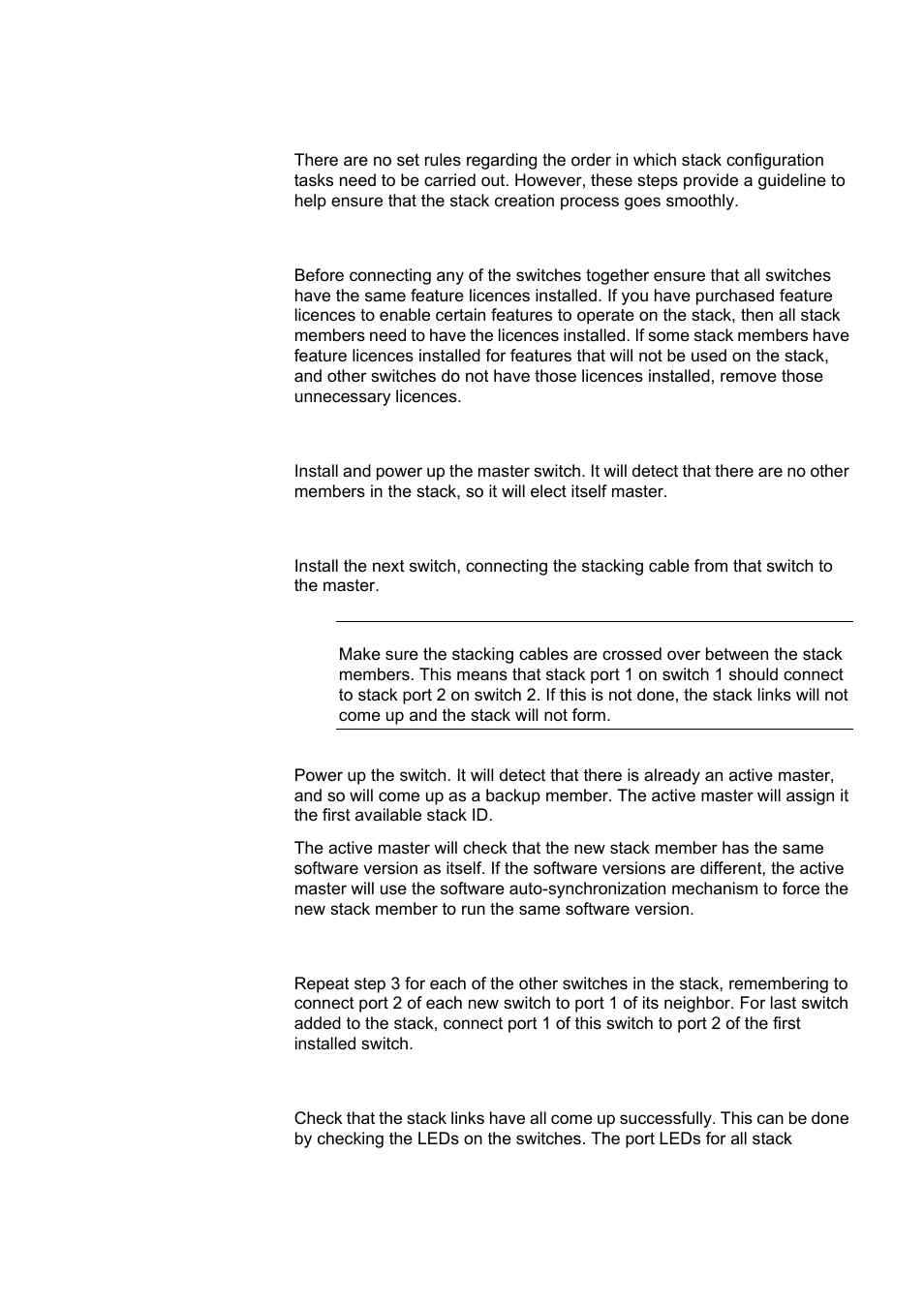 Steps to set up a vcstack | Allied Telesis x610 Series Layer 3 User Manual | Page 67 / 120