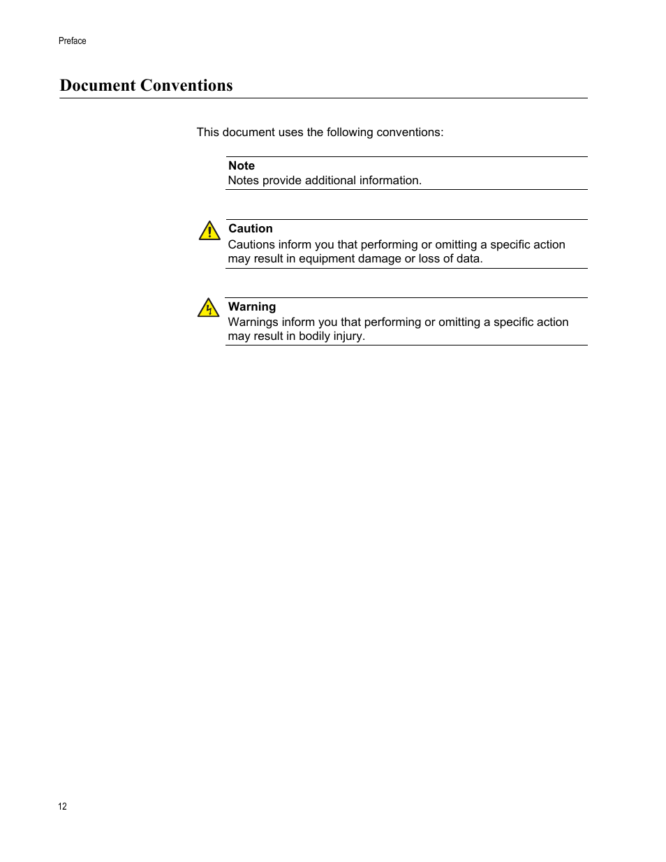 Document conventions | Allied Telesis AT-RPS3000 User Manual | Page 12 / 92