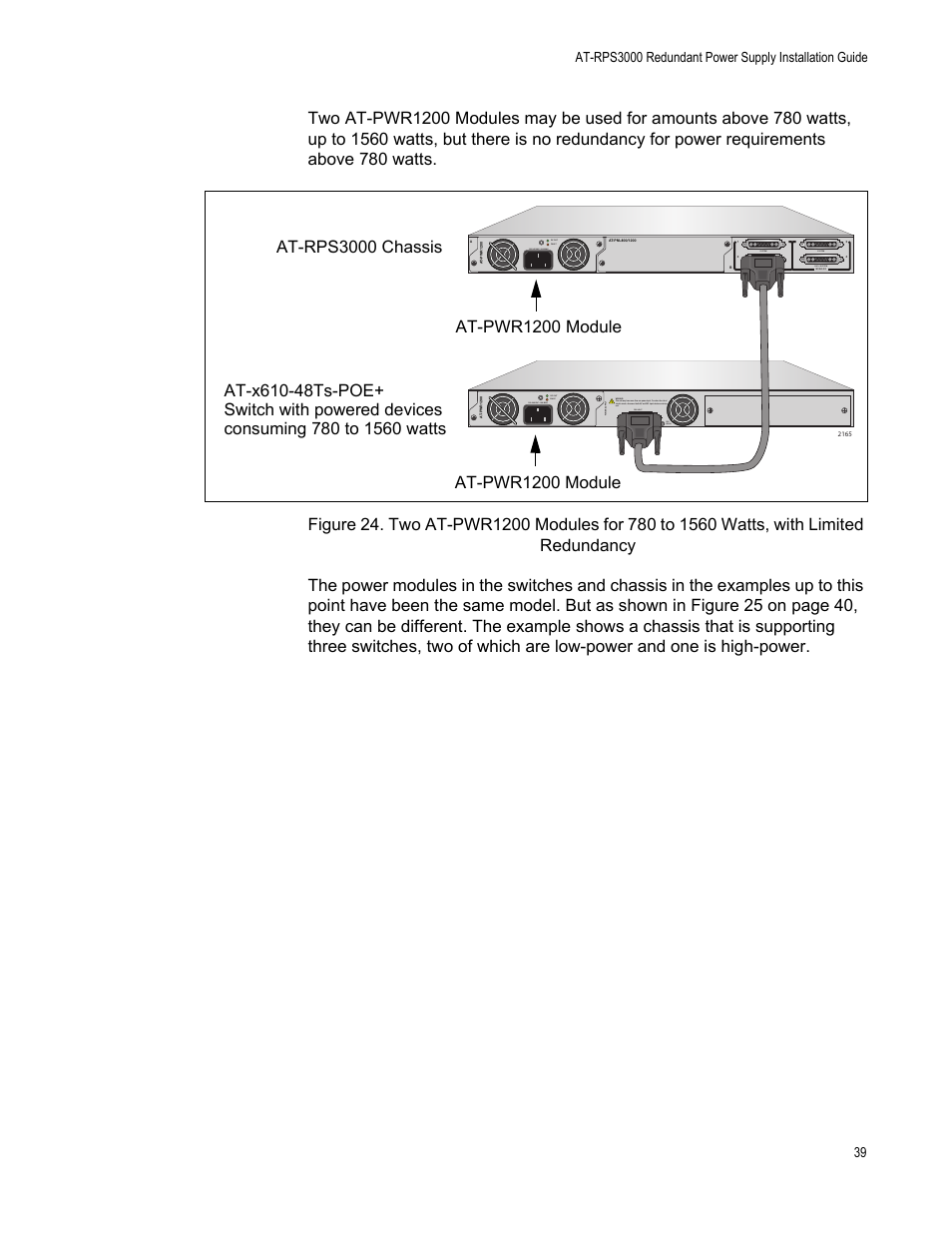 Allied Telesis AT-RPS3000 User Manual | Page 39 / 92