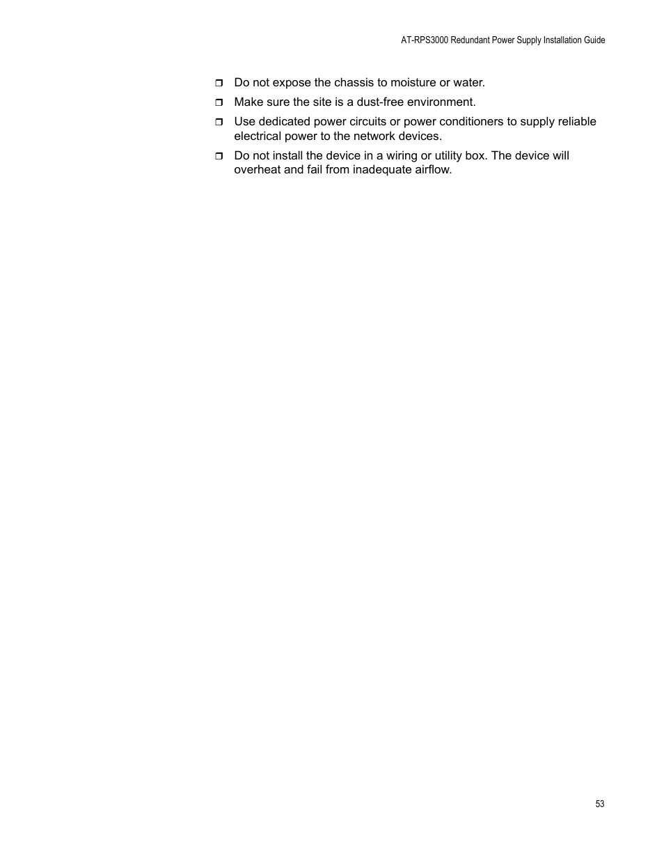 Allied Telesis AT-RPS3000 User Manual | Page 53 / 92
