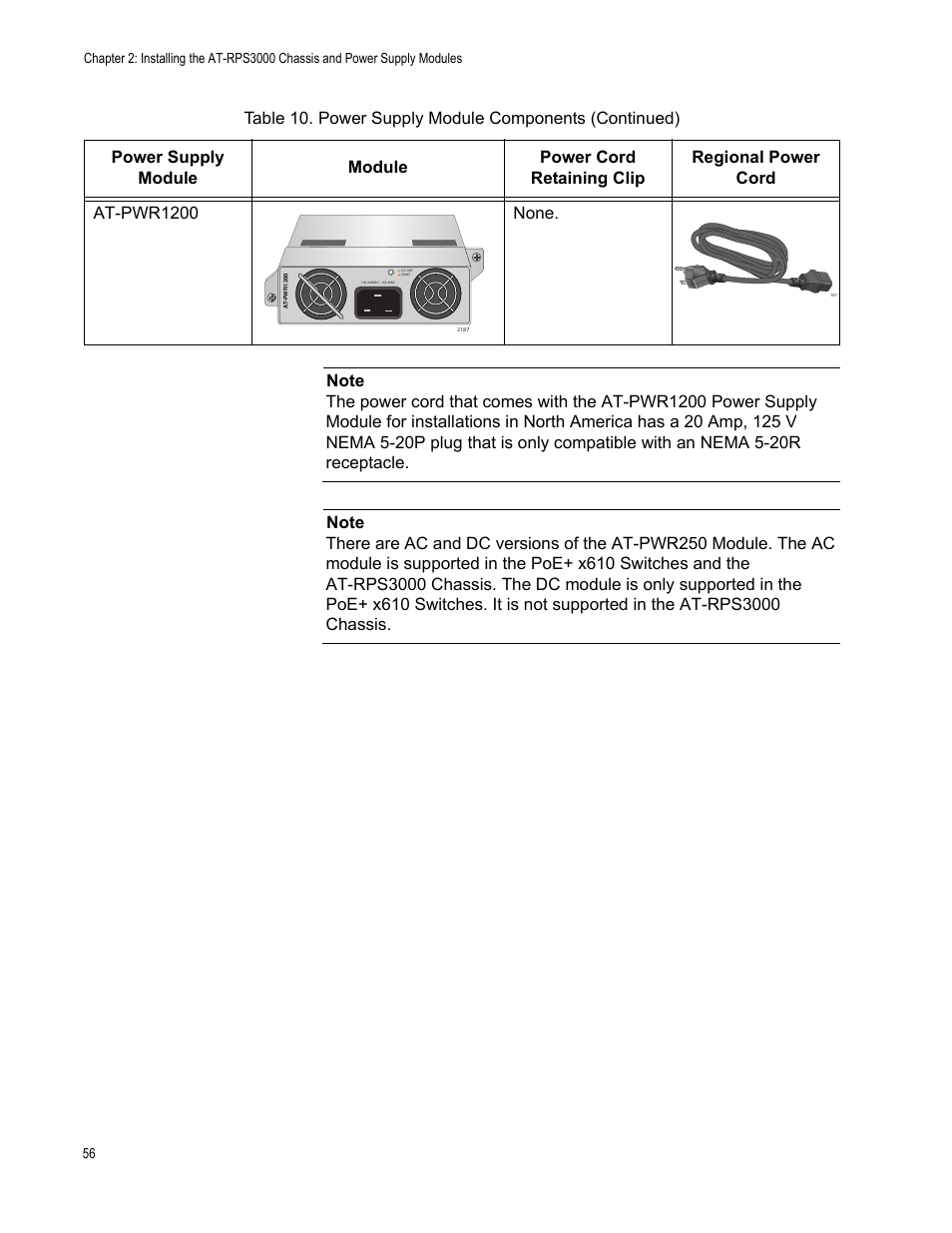Allied Telesis AT-RPS3000 User Manual | Page 56 / 92