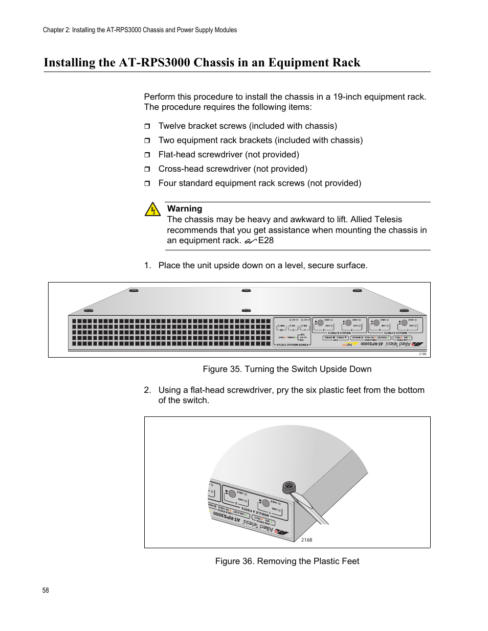Allied Telesis AT-RPS3000 User Manual | Page 58 / 92
