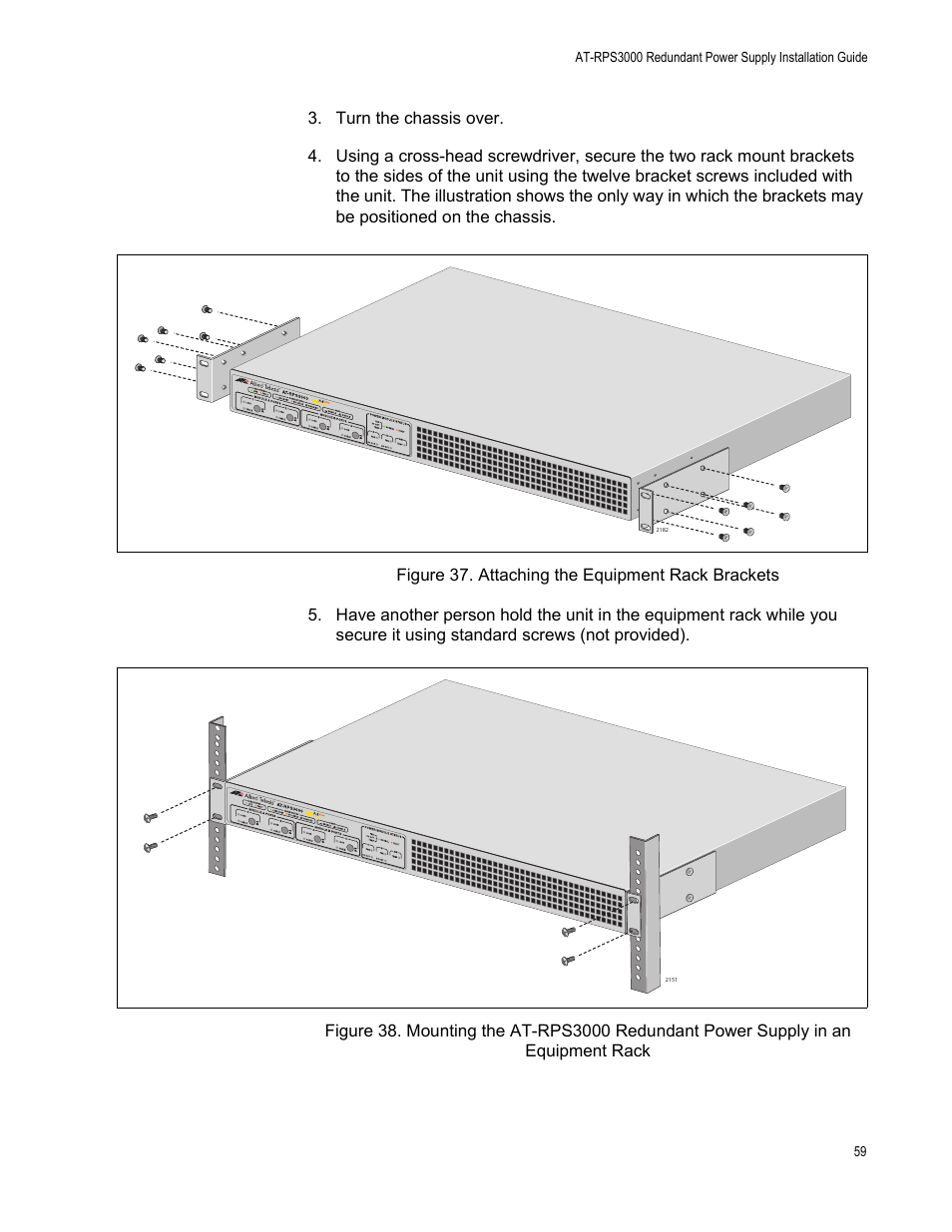 Allied Telesis AT-RPS3000 User Manual | Page 59 / 92