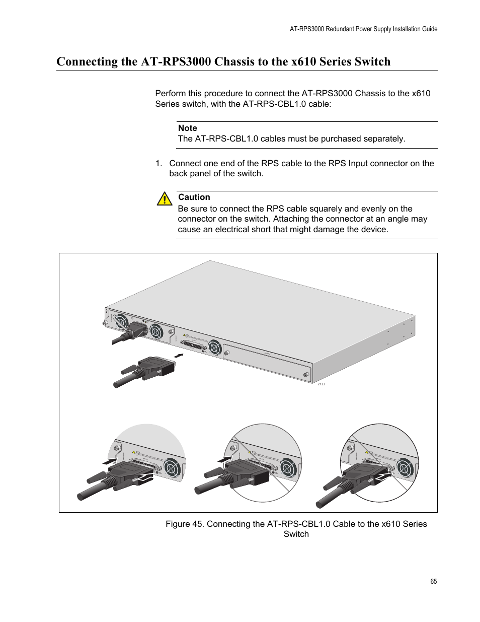 Allied Telesis AT-RPS3000 User Manual | Page 65 / 92