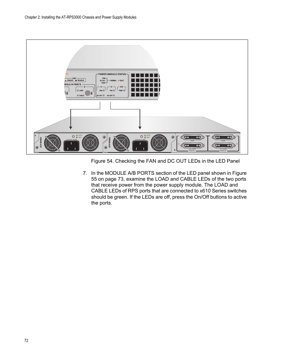 Allied Telesis AT-RPS3000 User Manual | Page 72 / 92