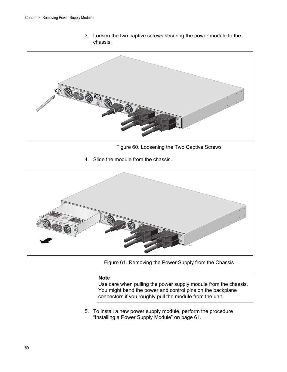 Chapter 3: removing power supply modules 80, System poe+ / syst em poe+ / syste m system, Dc o ut fault | System poe+ / system poe+ / system system, Dc ou t fault | Allied Telesis AT-RPS3000 User Manual | Page 80 / 92