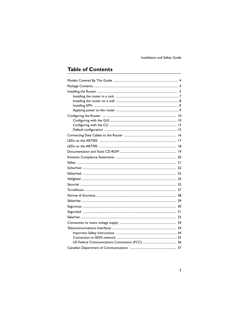 Allied Telesis AR700 Series Router User Manual | Page 4 / 38