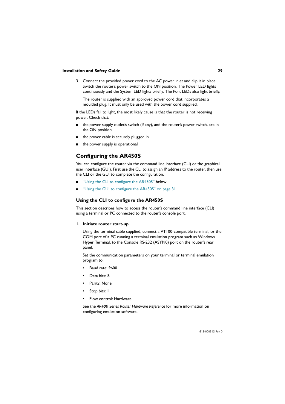 Configuring the ar450s | Allied Telesis AR400 Series Router User Manual | Page 30 / 54