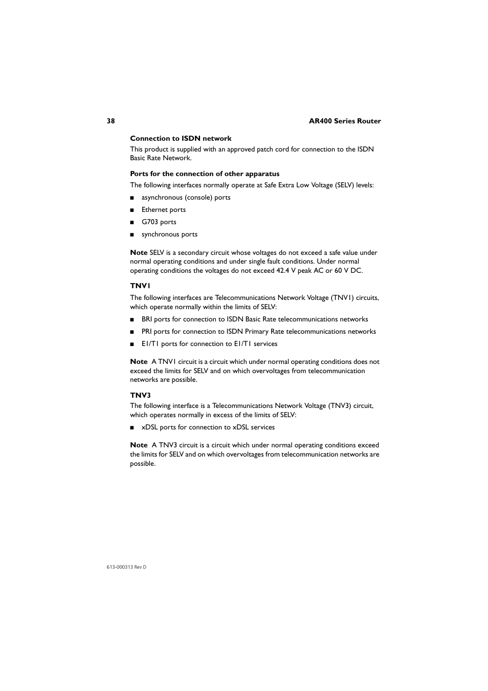 Allied Telesis AR400 Series Router User Manual | Page 39 / 54
