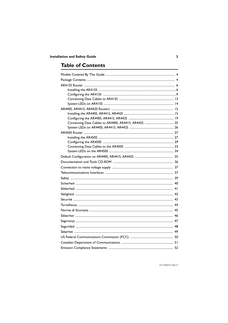 Allied Telesis AR400 Series Router User Manual | Page 4 / 54