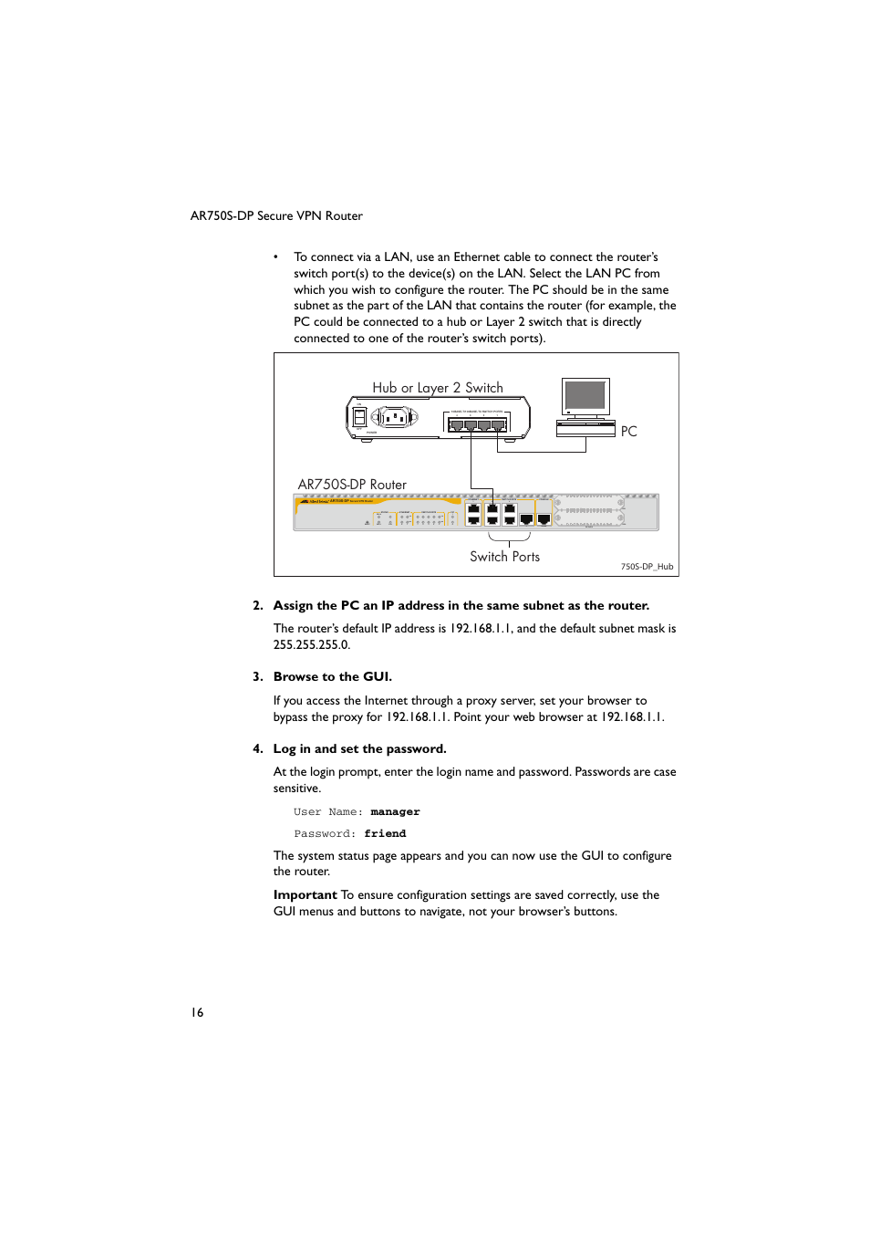 Allied Telesis AR750S-DP Secure VPN Router User Manual | Page 17 / 50