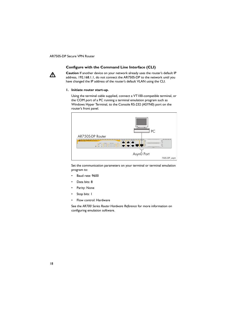 Configure with | Allied Telesis AR750S-DP Secure VPN Router User Manual | Page 19 / 50
