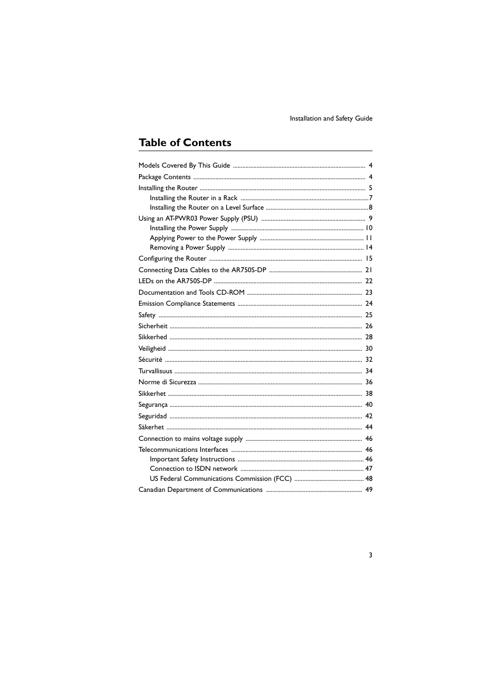 Allied Telesis AR750S-DP Secure VPN Router User Manual | Page 4 / 50