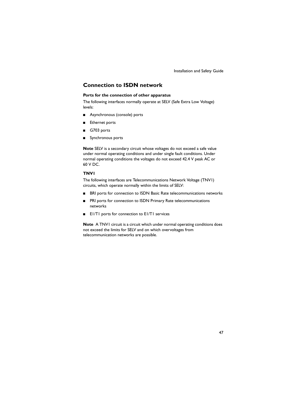 Connection to isdn network | Allied Telesis AR750S-DP Secure VPN Router User Manual | Page 48 / 50