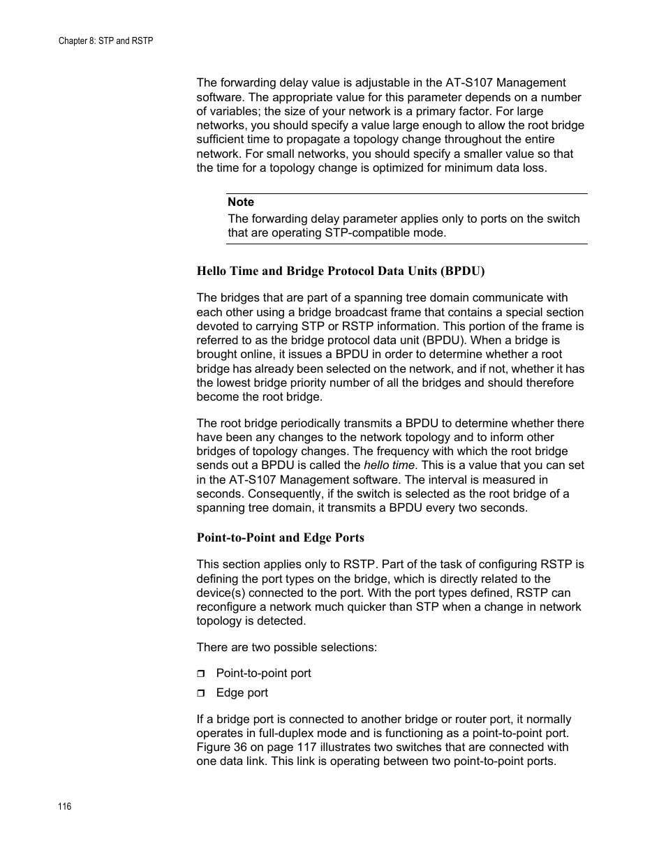 Allied Telesis AT-GS950/8 User Manual | Page 116 / 364
