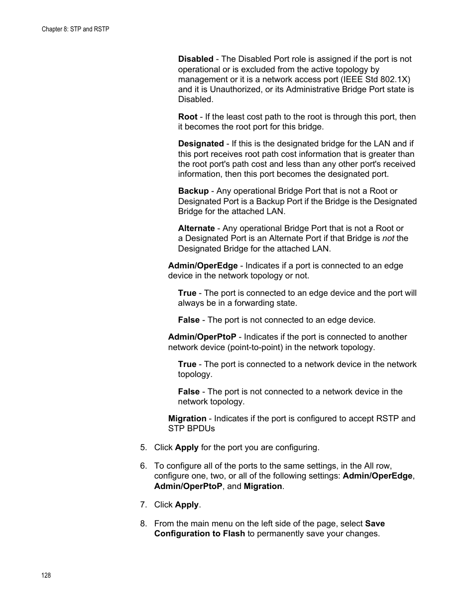 Allied Telesis AT-GS950/8 User Manual | Page 128 / 364