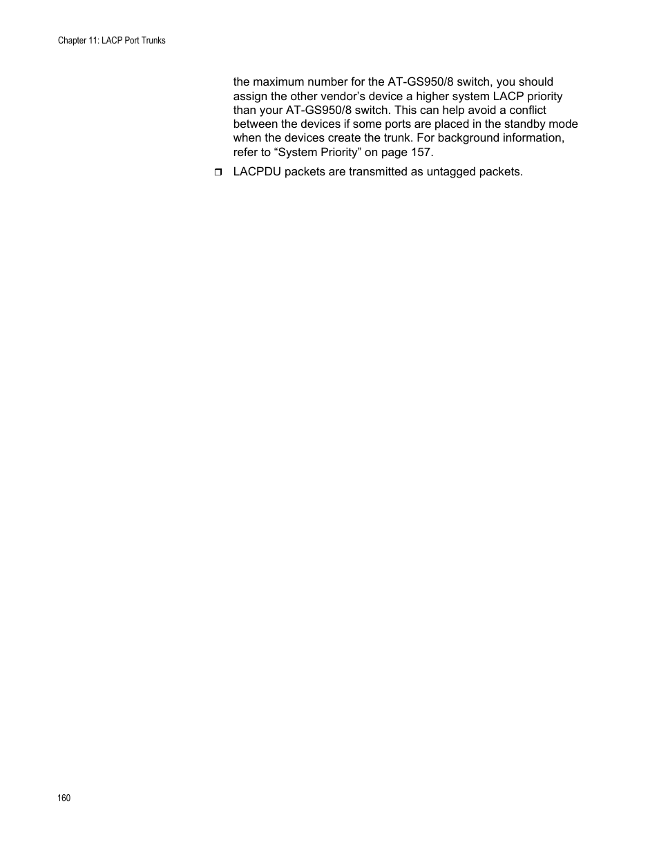 Allied Telesis AT-GS950/8 User Manual | Page 160 / 364