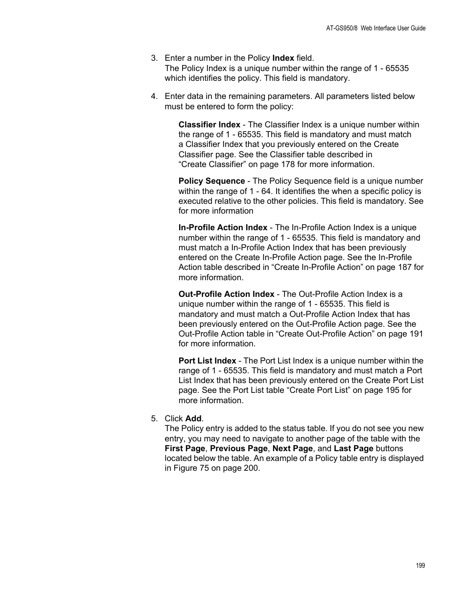 Allied Telesis AT-GS950/8 User Manual | Page 199 / 364