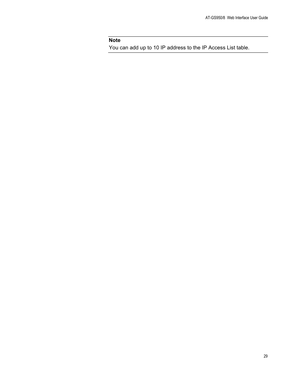 Allied Telesis AT-GS950/8 User Manual | Page 29 / 364