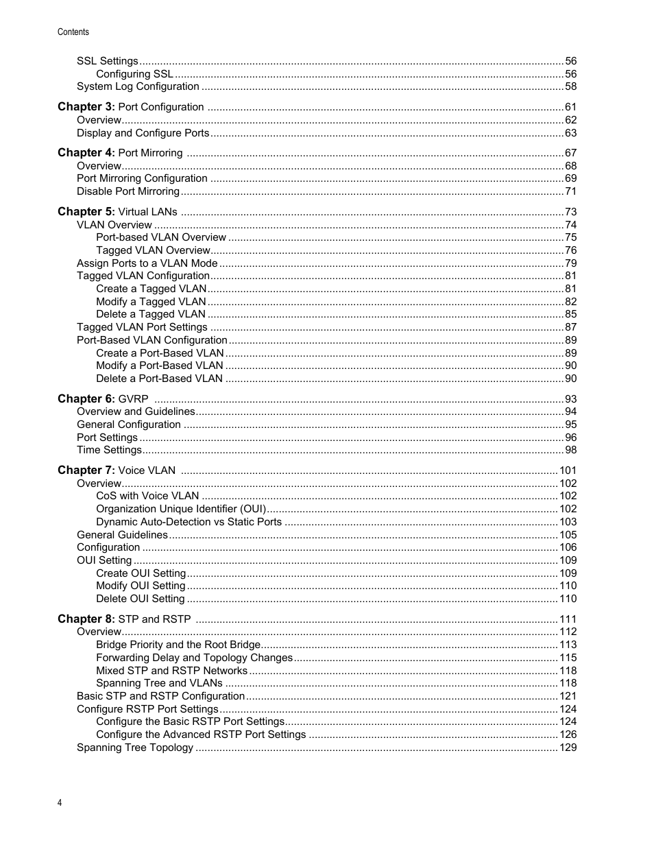 Allied Telesis AT-GS950/8 User Manual | Page 4 / 364