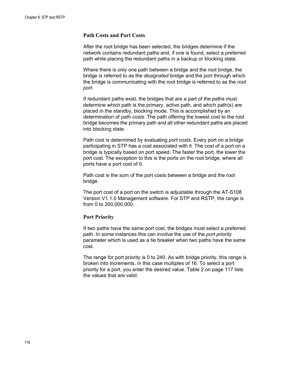 Allied Telesis AT-GS950/16 User Manual | Page 116 / 364