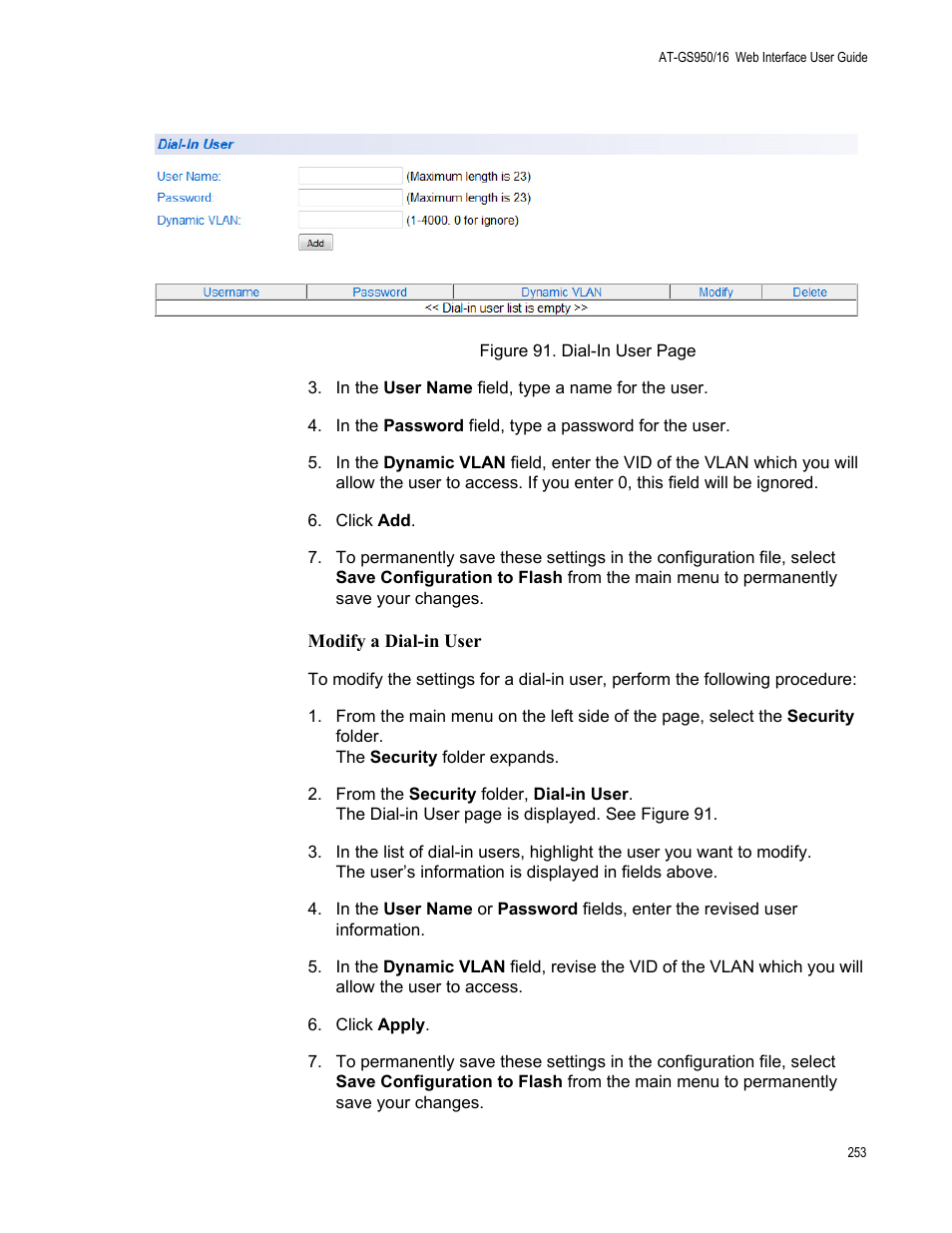 Allied Telesis AT-GS950/16 User Manual | Page 253 / 364