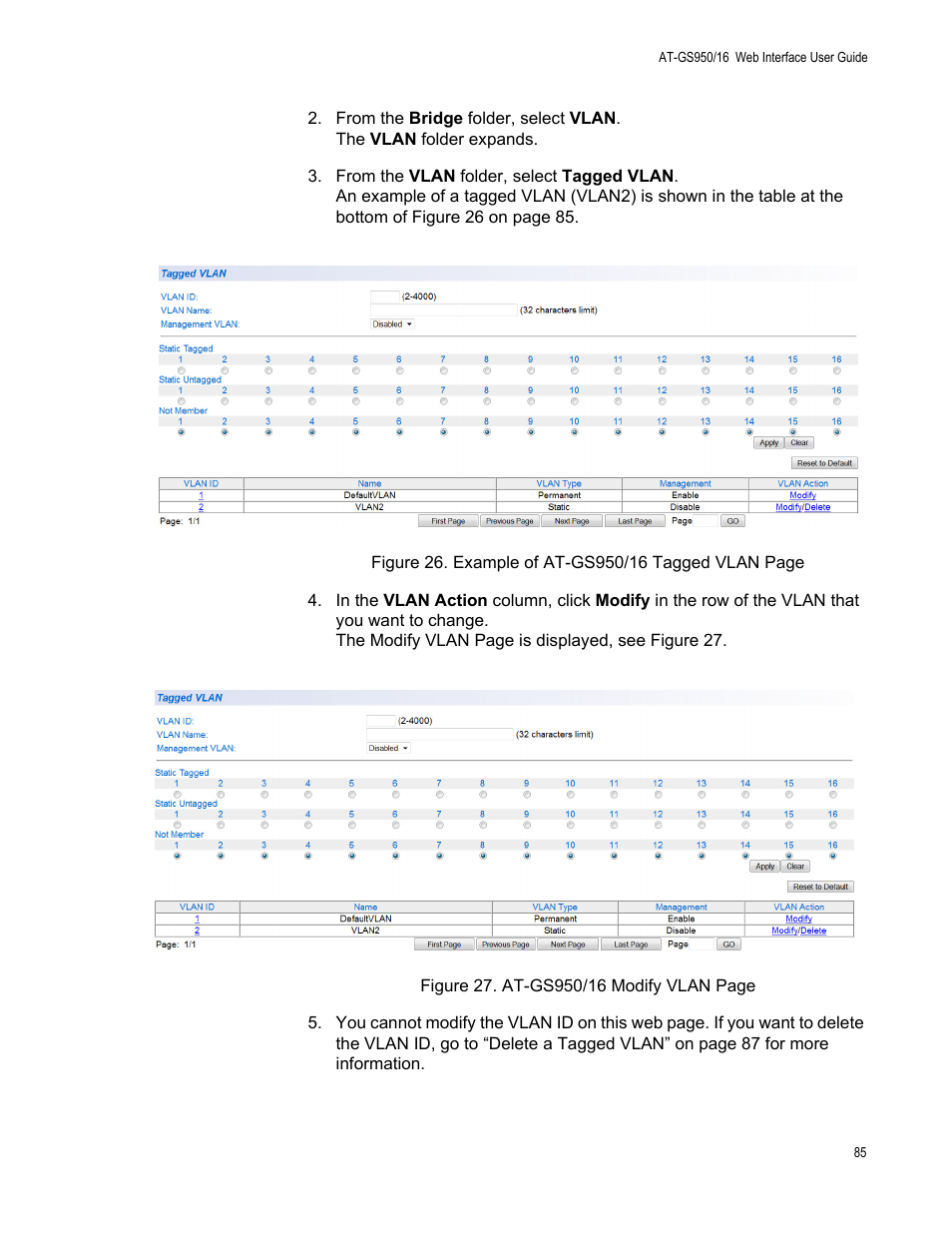 Allied Telesis AT-GS950/16 User Manual | Page 85 / 364