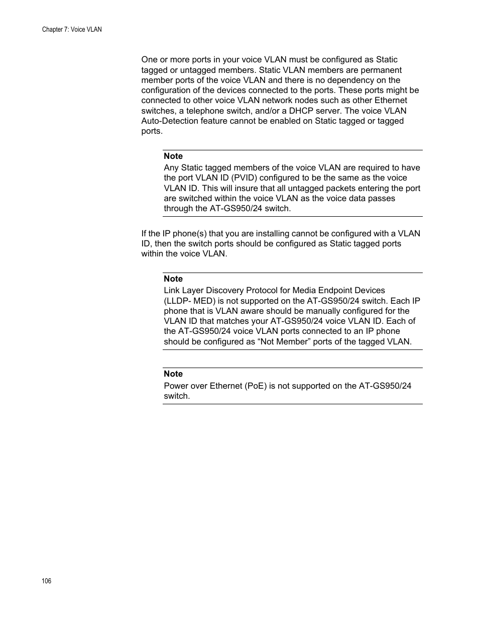 Allied Telesis AT-GS950/24 User Manual | Page 106 / 366