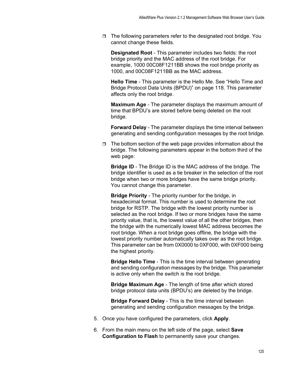 Allied Telesis AT-GS950/24 User Manual | Page 125 / 366