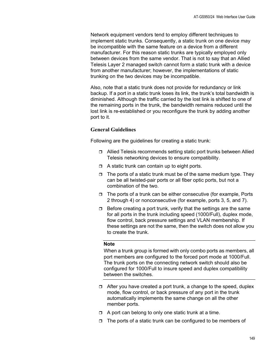 Allied Telesis AT-GS950/24 User Manual | Page 149 / 366