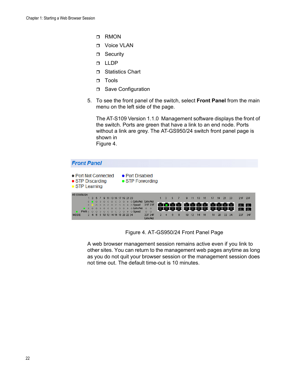 Allied Telesis AT-GS950/24 User Manual | Page 22 / 366