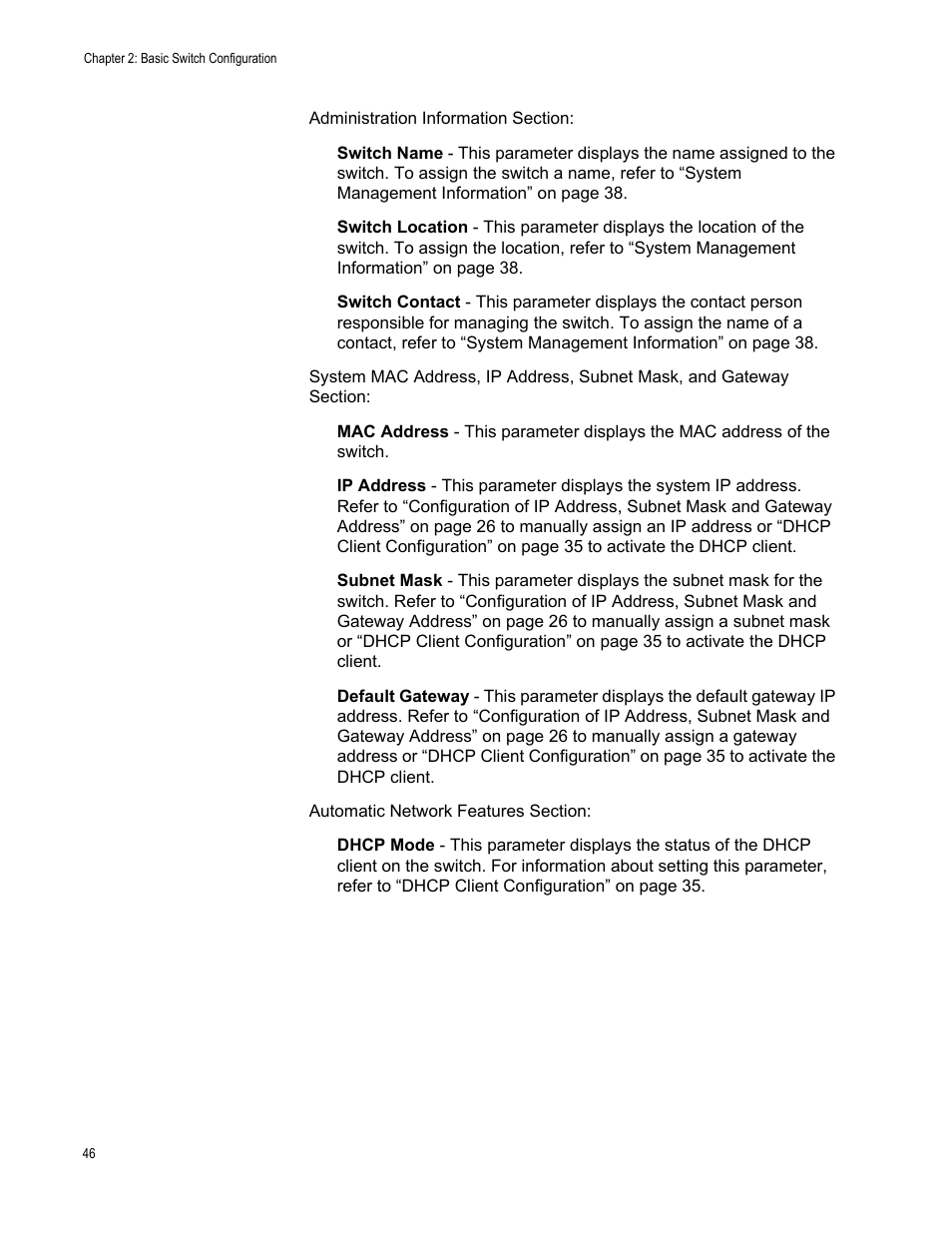 Allied Telesis AT-GS950/24 User Manual | Page 46 / 366