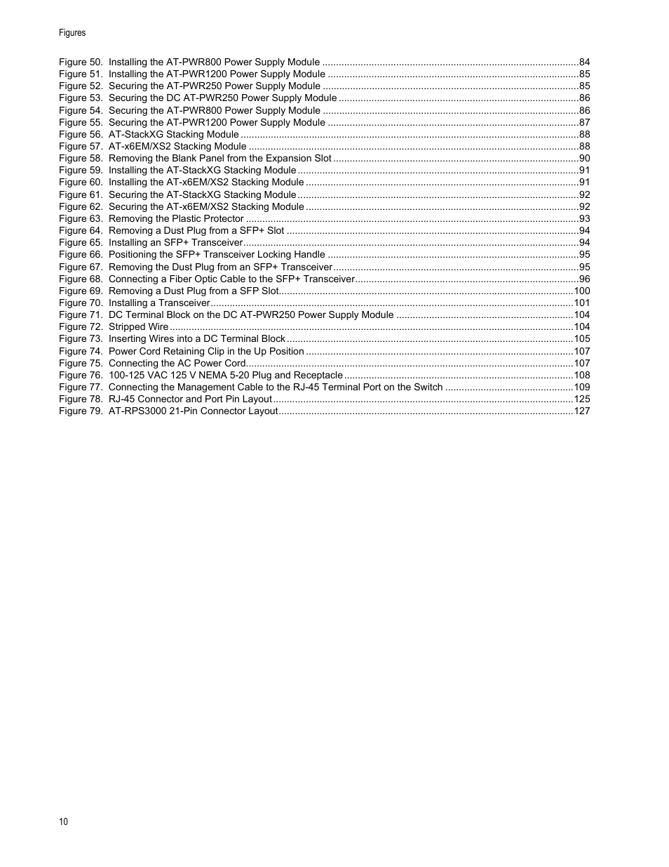 Allied Telesis x610 Series Layer 3 User Manual | Page 10 / 128