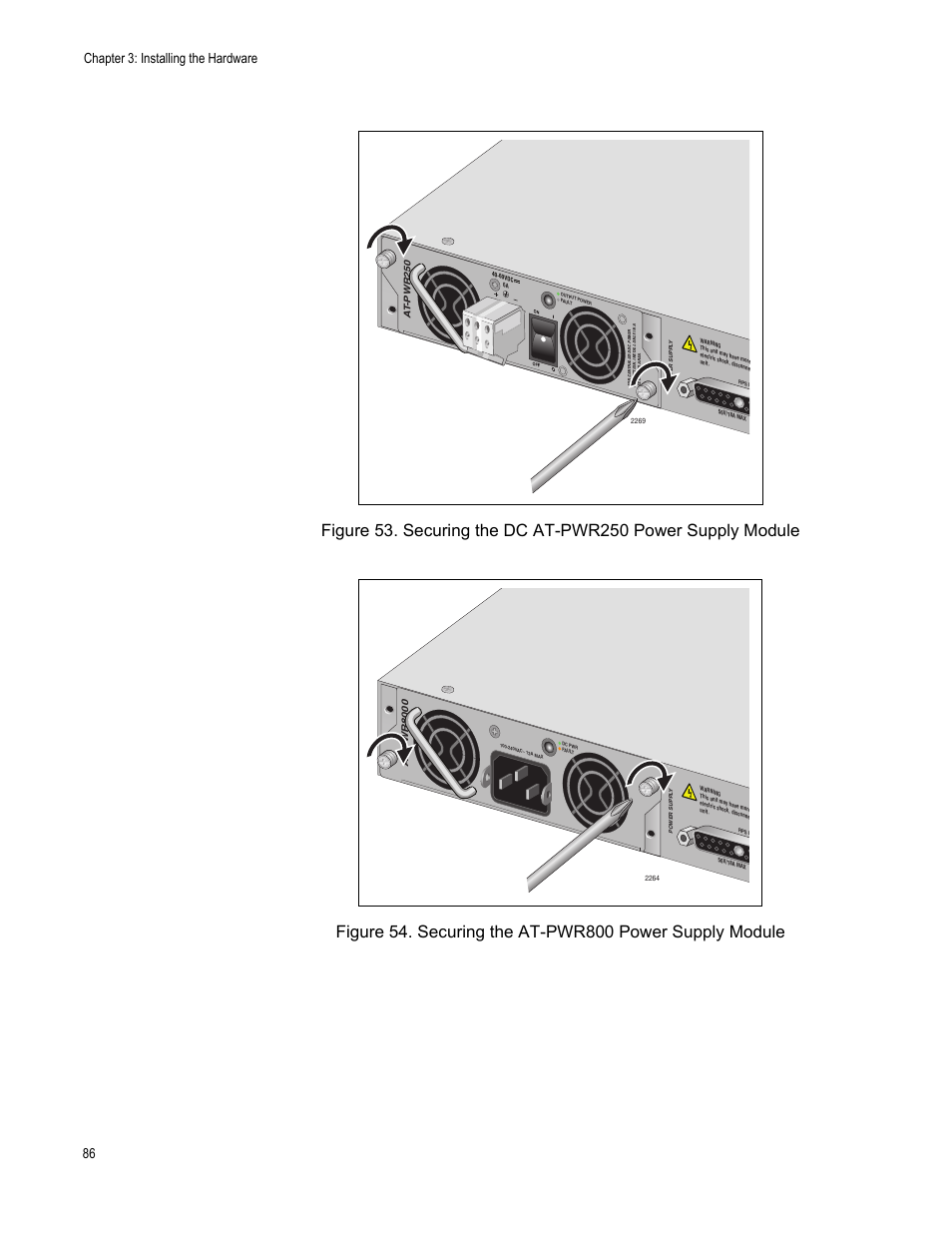 Chapter 3: installing the hardware 86 | Allied Telesis x610 Series Layer 3 User Manual | Page 86 / 128