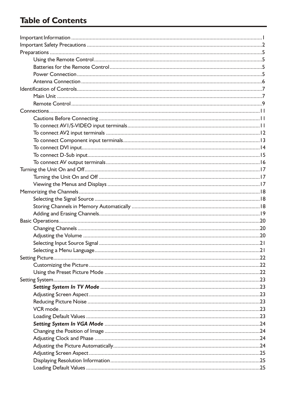 Audiovox FPE3705 User Manual | Page 2 / 45